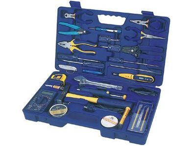 正品长城精工 44件电讯电工工具套装，家用维修的得力助手