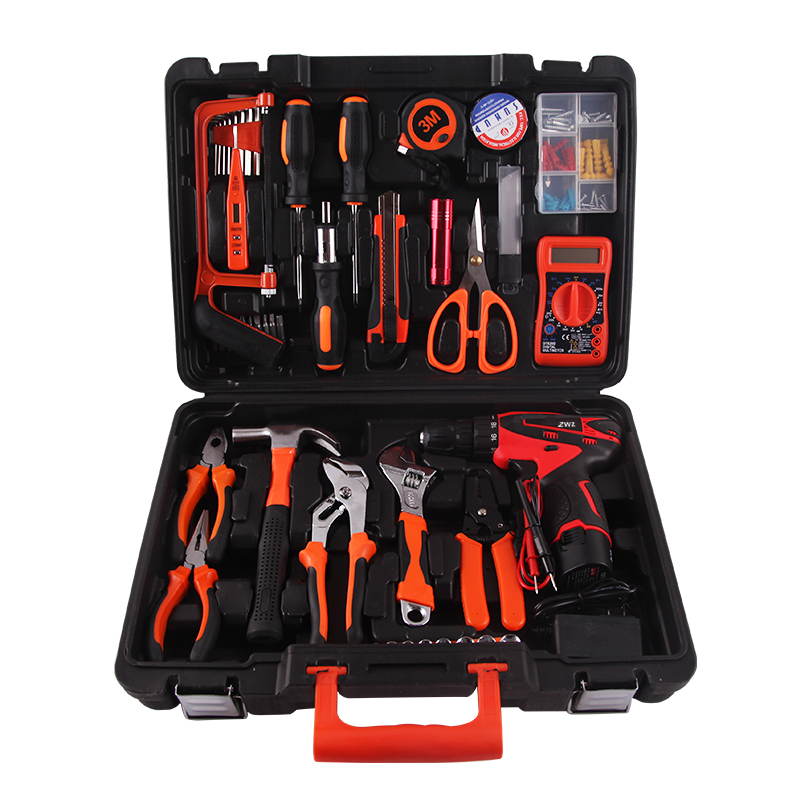 家用电钻电动手动工具套装 打造您的全能五金电工维修与木工组合工具箱